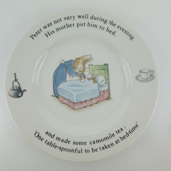 Wedgewood Peter Rabbit Cup And Plate Made in England 1982 - Picture 2 of 12